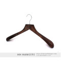 18" Luxury Bigger Shoulder Walnut Wooden Suit Clothes Hangers